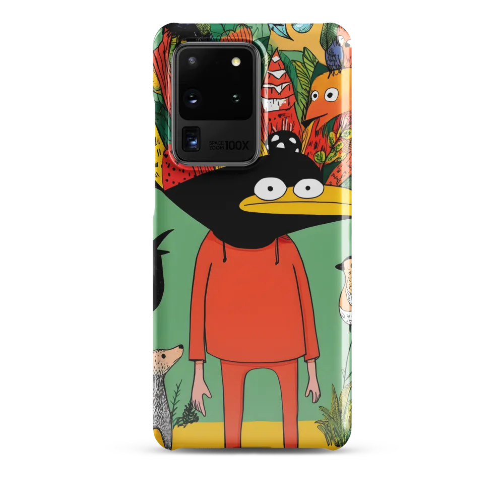 Whimsical Encounter in a Colorful Jungle