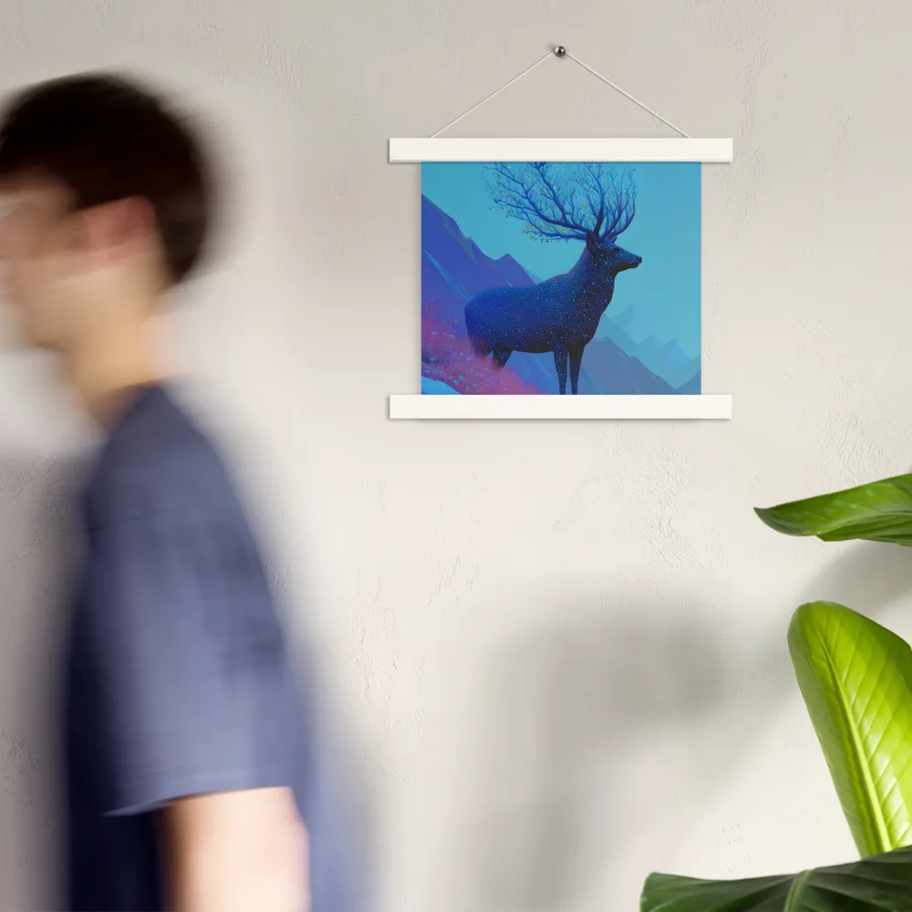 Ethereal Harmony | Poster With White Wood Hanger | 10″×10″
