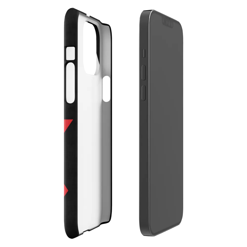 Geometric Symphony in Contrast | Phone Case |  13 Pro Max | Snap Case | Glossy