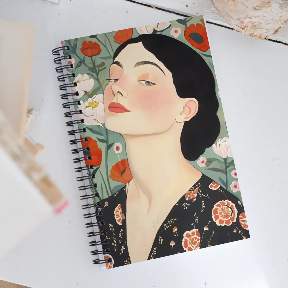 Elegance in Bloom | Spiral Notebook