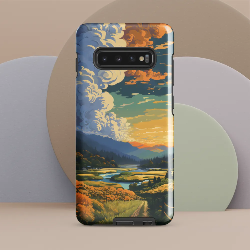 Tranquil Valley at Dusk | Phone Case |  S10 Plus | Tough Case | Glossy