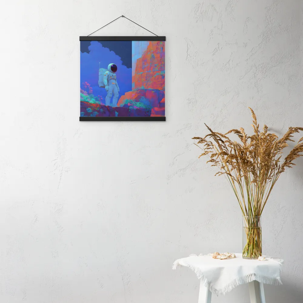 Interstellar Reflections | Poster With Black Wood Hanger | 16″×16″