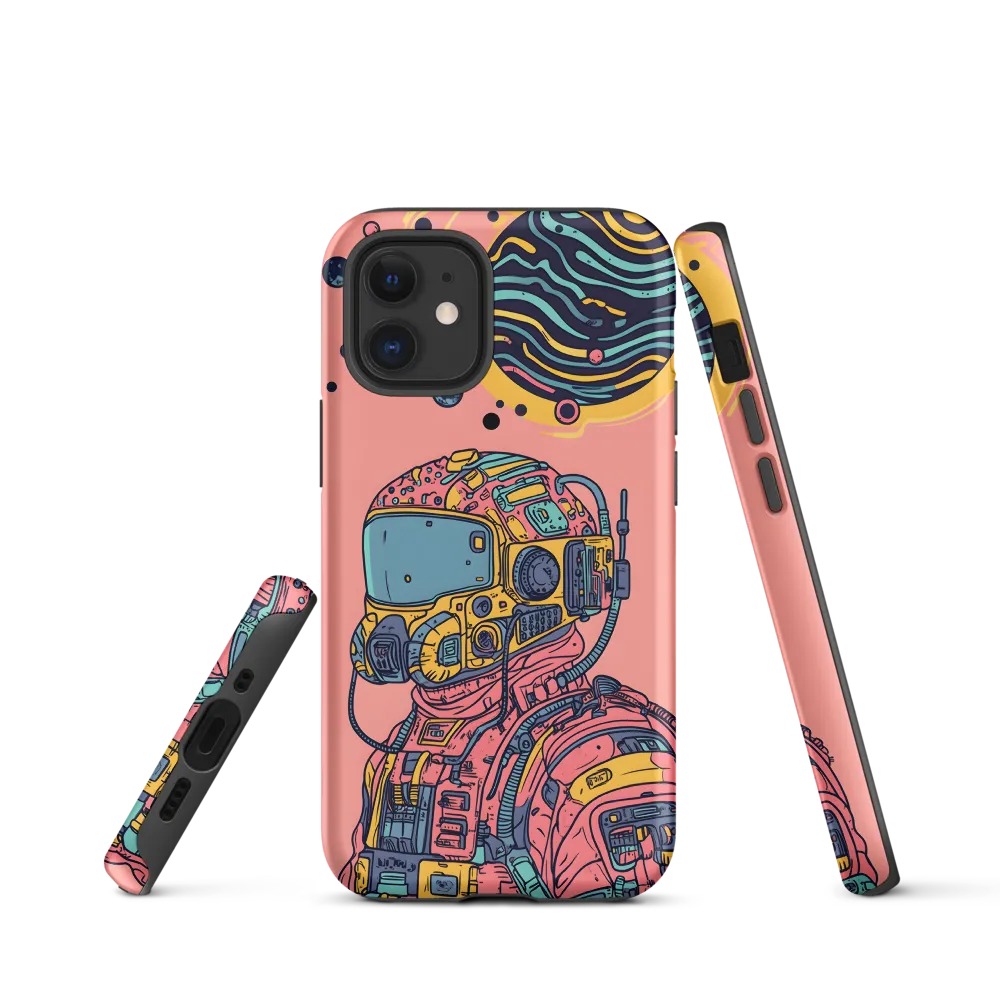 Exploration Beyond: A Digital Astronaut | Phone Case |  12 mini | Tough Case | Matte