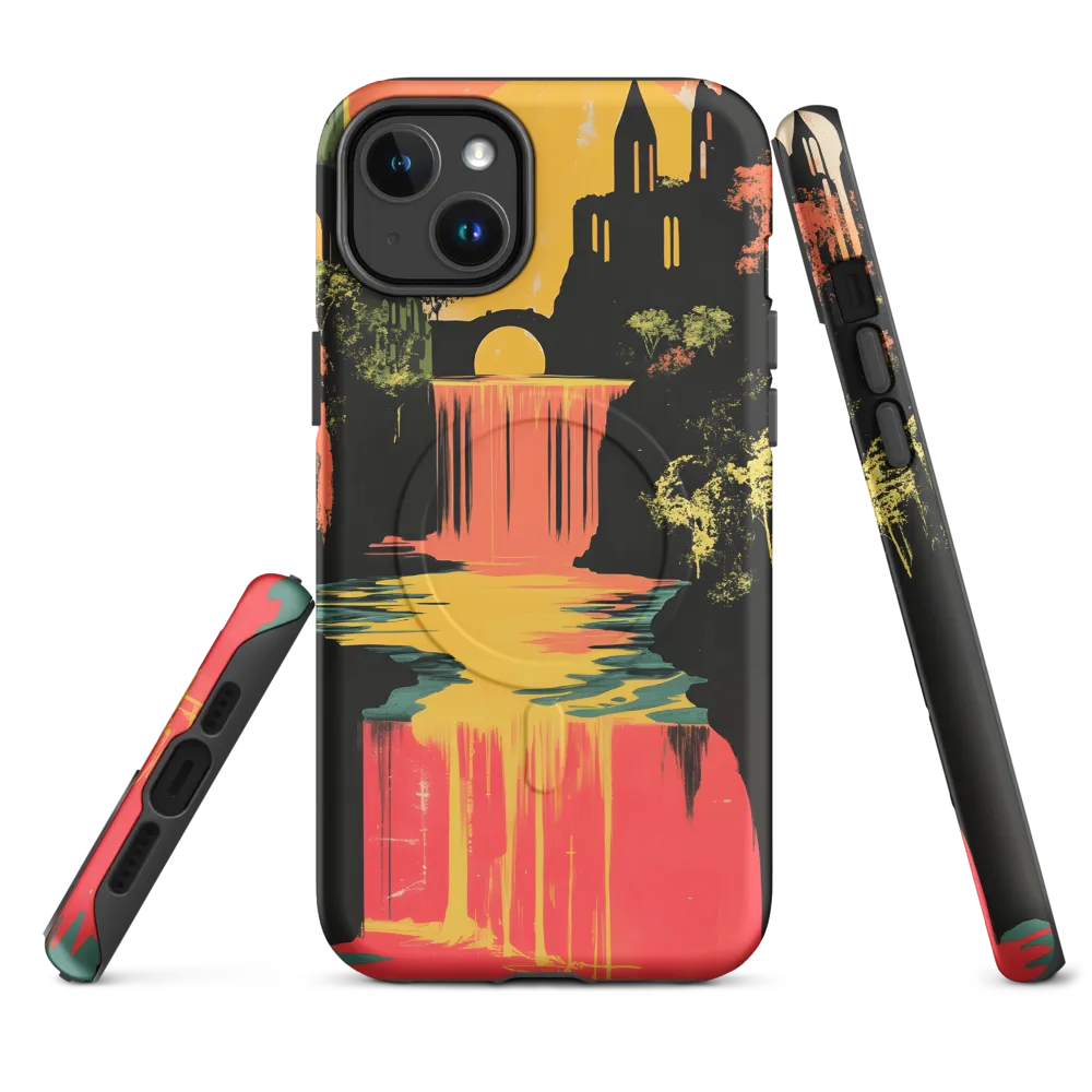 Elysian Echoes: A Surreal Reflections | Phone Case |  14 Plus | MagSafe® Tough Case | Matte