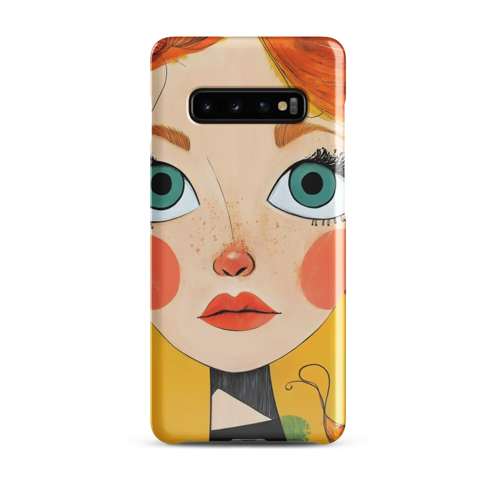 Whimsical Portrait of a Girl | Phone Case |  S10 Plus | Snap Case | Glossy