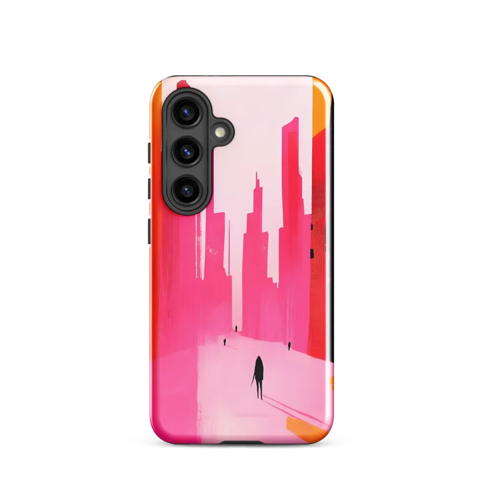 Urban Echoes in Pink | Phone Case |  S24 | Tough Case | Glossy