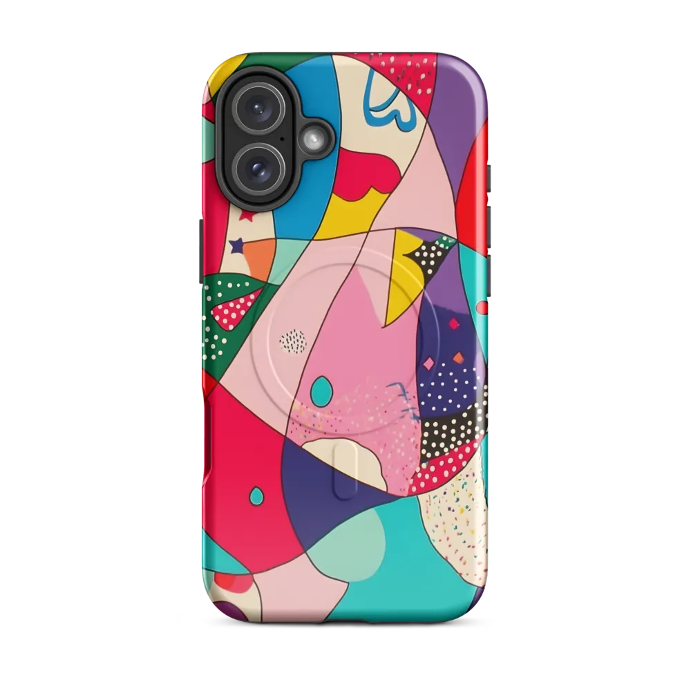 Playful Geometry in Color | Phone Case |  16 Plus | MagSafe® Tough Case | Glossy
