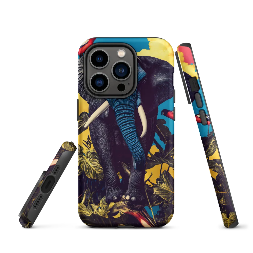 Elephant Dreams in Vibrant Colors | Phone Case |  14 Pro | Tough Case | Matte