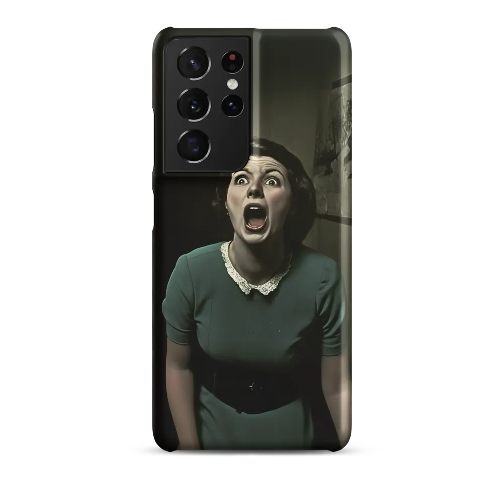 Echoes of Fear: A Vintage Portrait