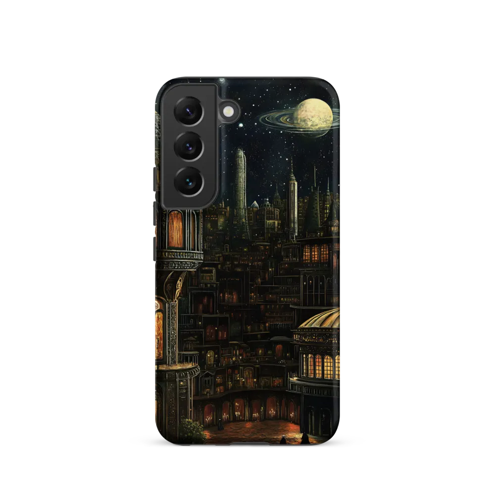 Celestial Enigma: A Surreal Cityscape