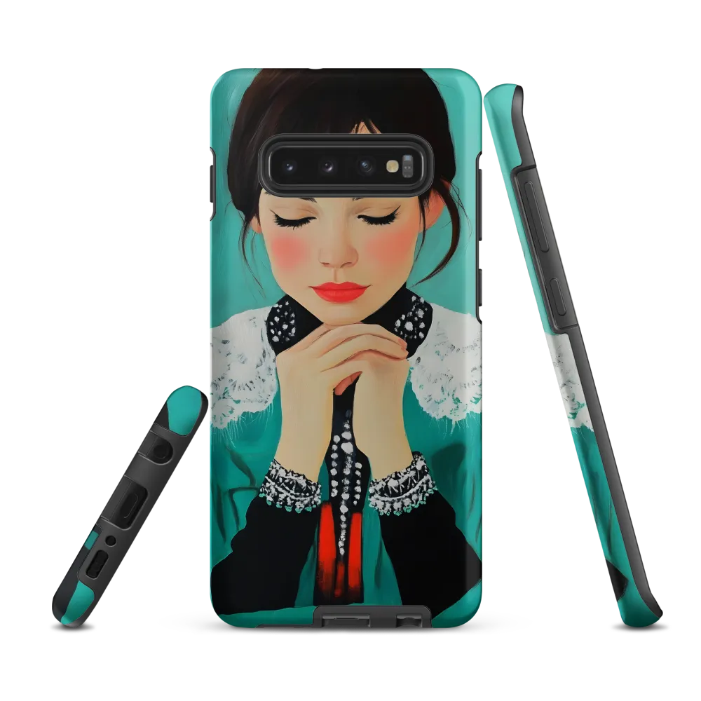 Serenity in Turquoise | Phone Case |  S10 Plus | Tough Case | Matte