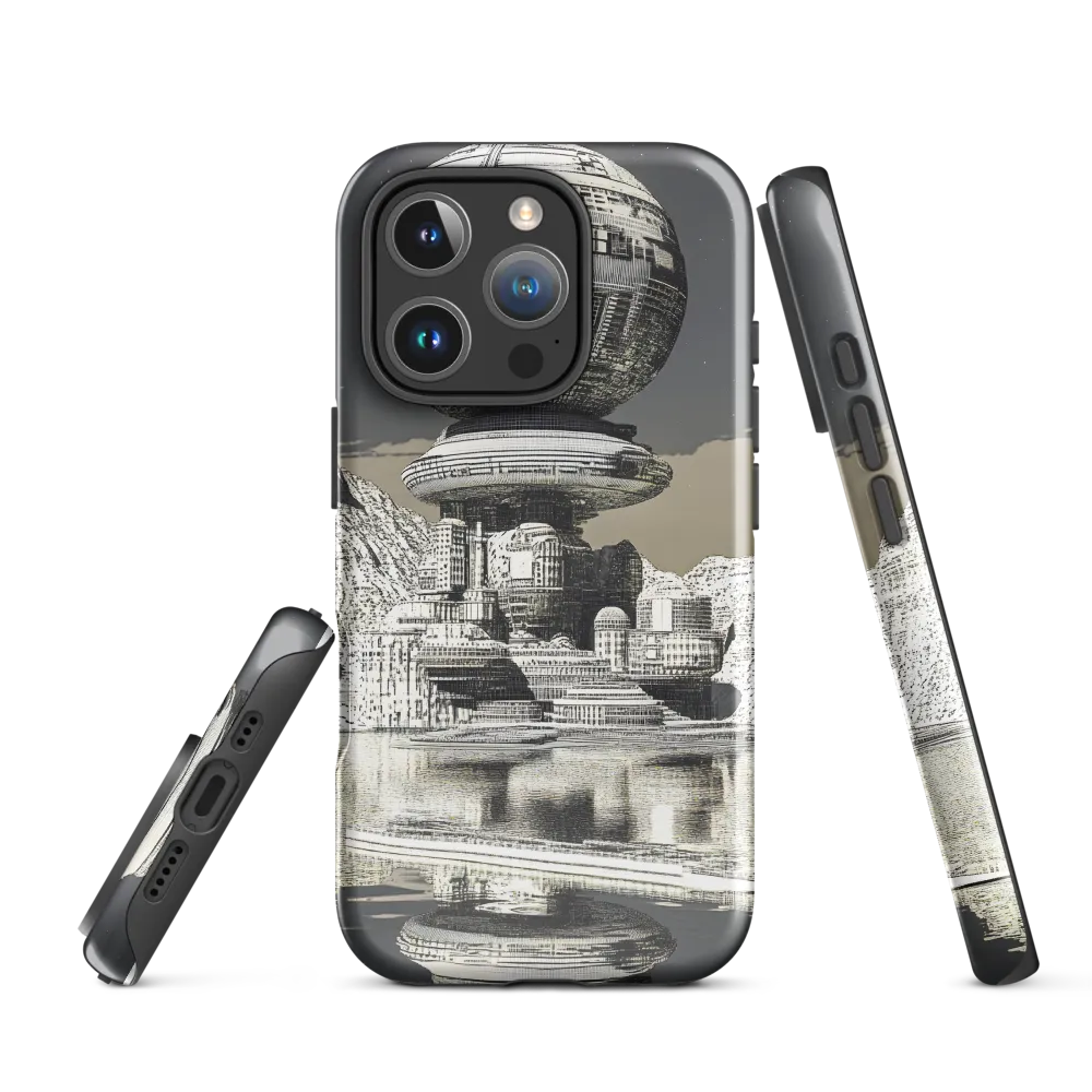 Reflections of a Futuristic Dreamscape | Phone Case |  16 Pro | Tough Case | Glossy