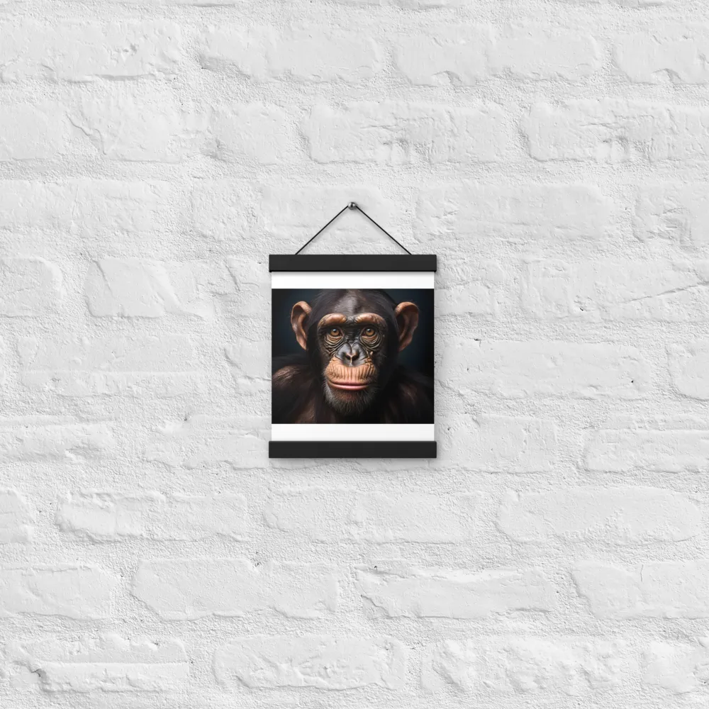 Whispers of Curiosity | Poster With Black Wood Hanger | 8″×10″