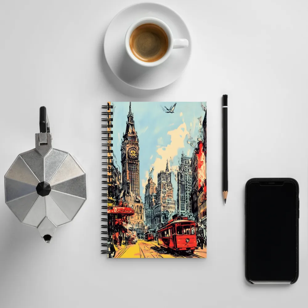 The Heartbeat of the City | Spiral Notebook