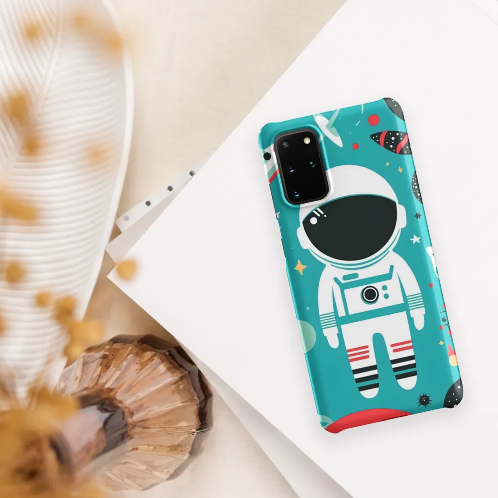 Whimsical Astronaut in Cosmic Wonderland