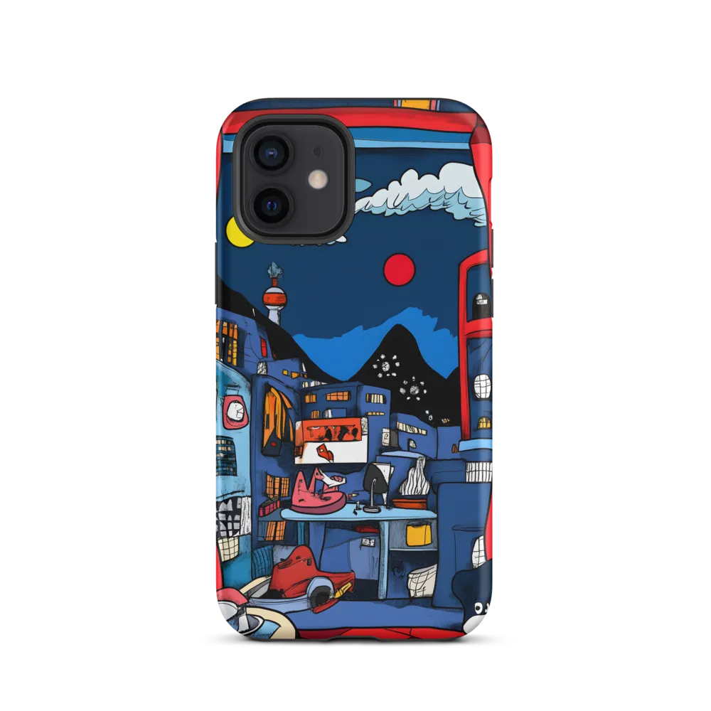 Whimsical Cityscape at Night