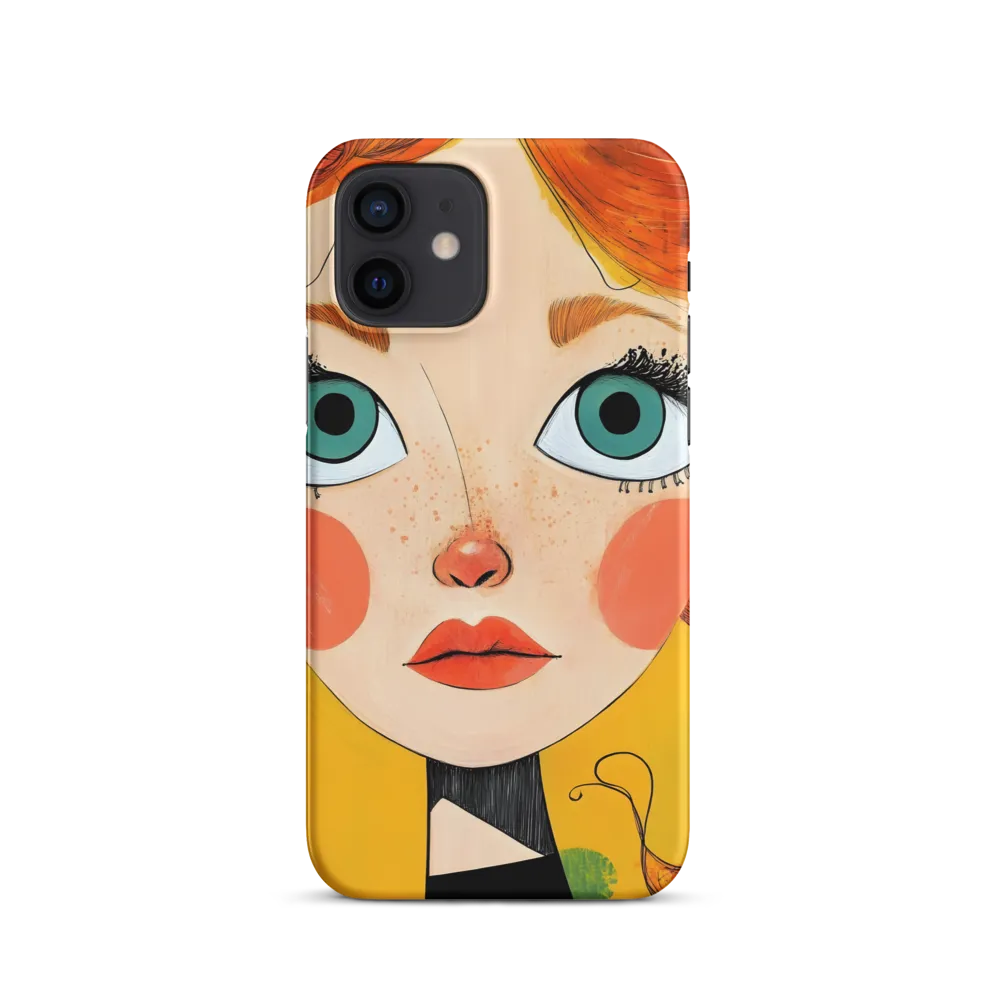 Whimsical Portrait of a Girl | Phone Case |  12 | Snap Case | Matte
