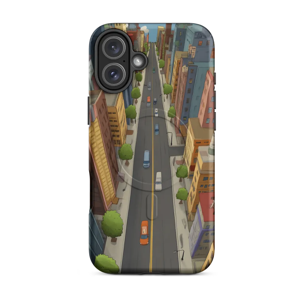 Aerial Whimsy: A Colorful Cityscape