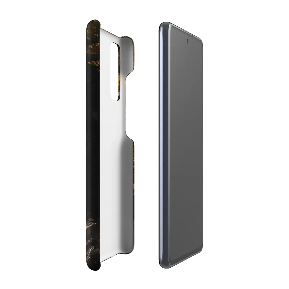 Golden Elegance: A Modern Profile Portrait