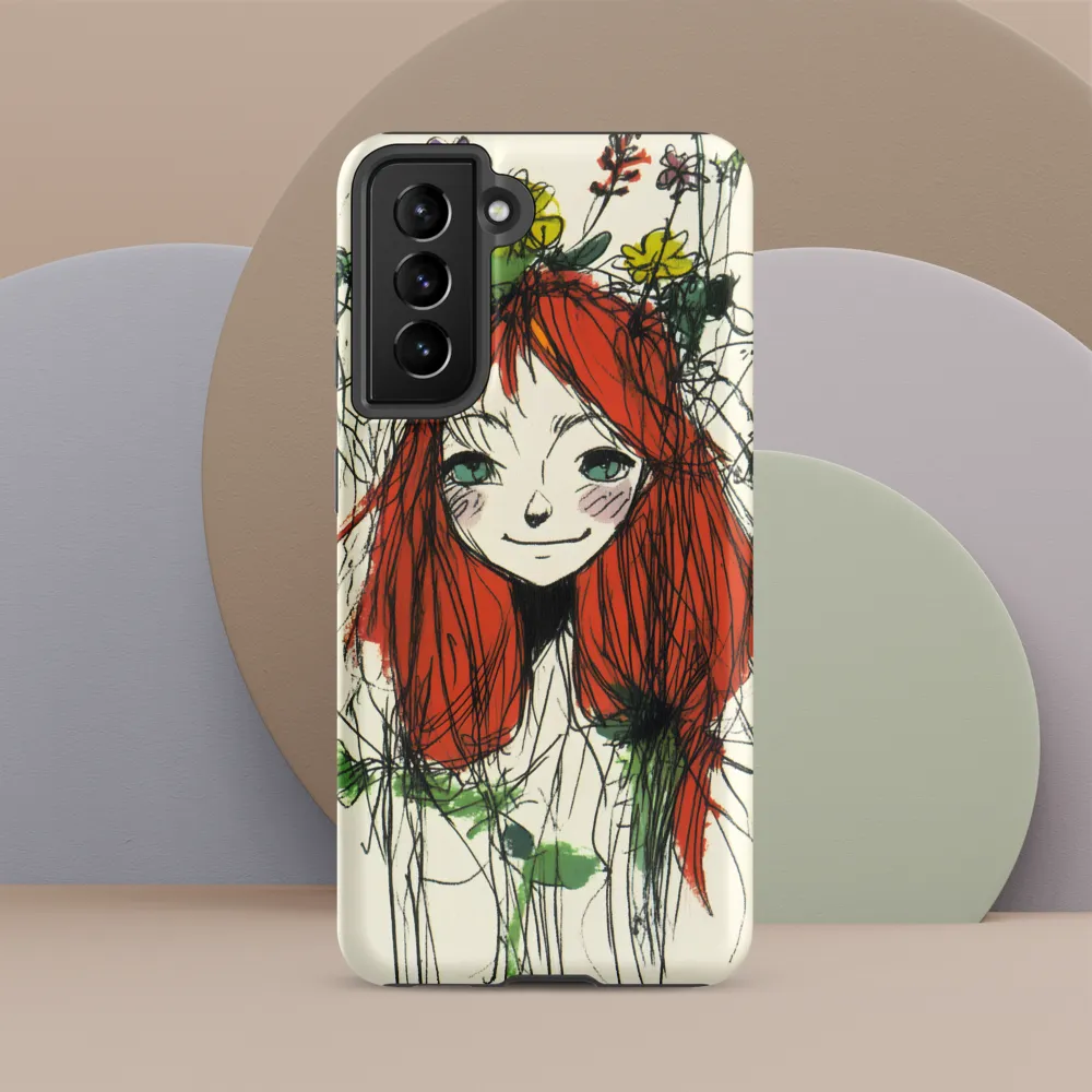 Whimsical Floral Portrait