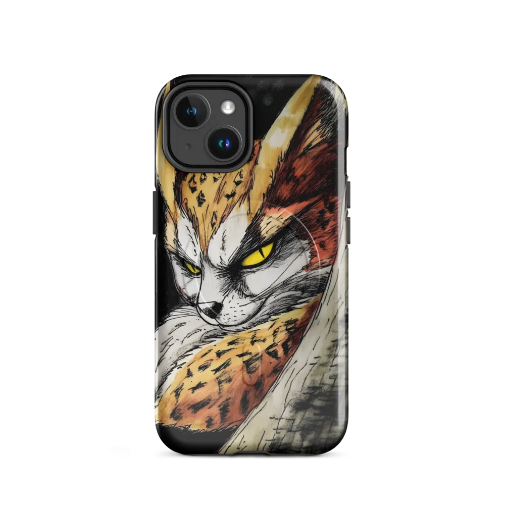 Fierce Gaze of the Wild Cat