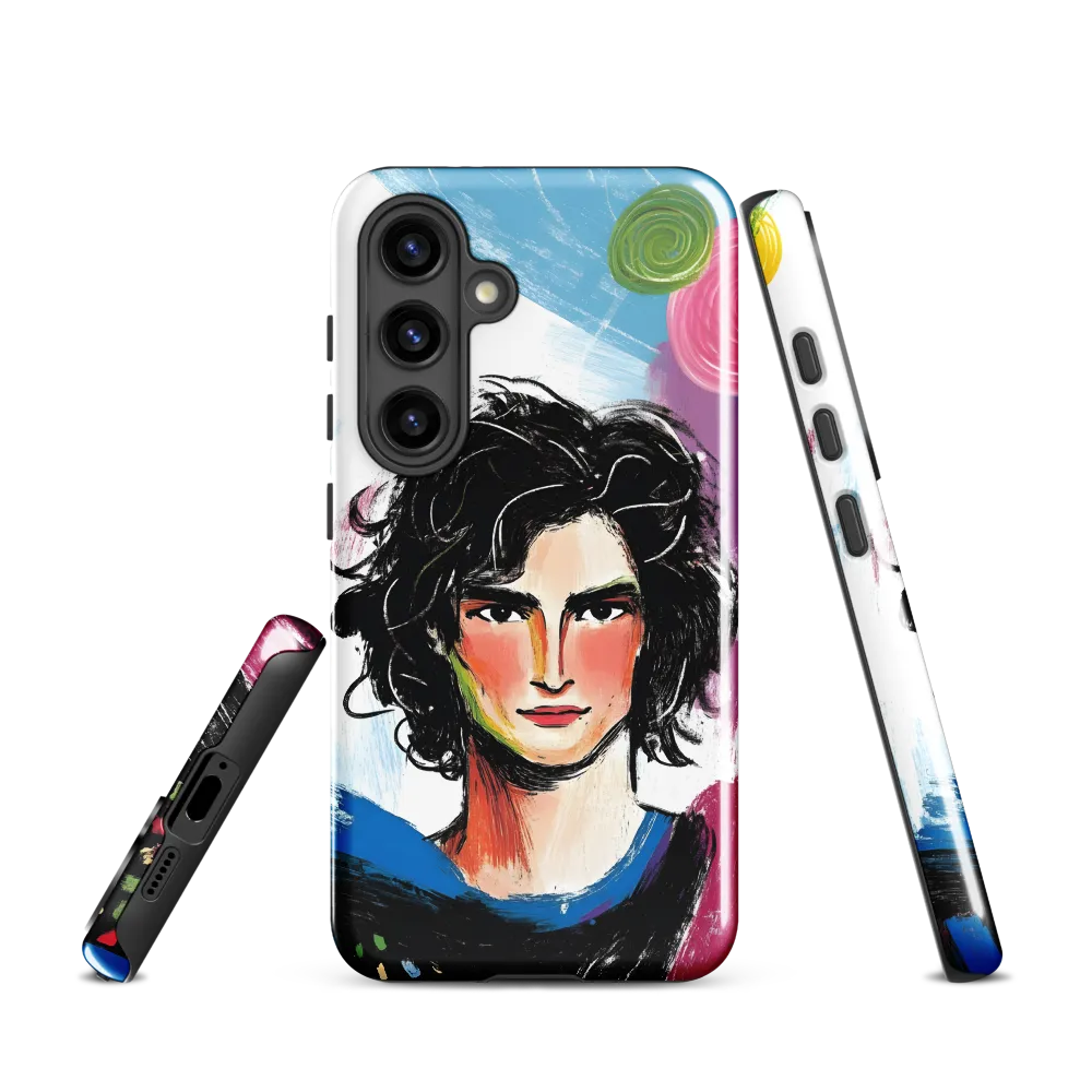 Vibrant Portrait of Youth | Phone Case |  S24 | Tough Case | Glossy