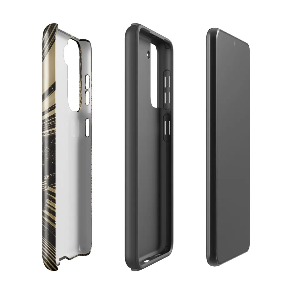 Urban Symphony: Aerial Perspective of City Life | Phone Case |  S21 | Tough Case | Glossy