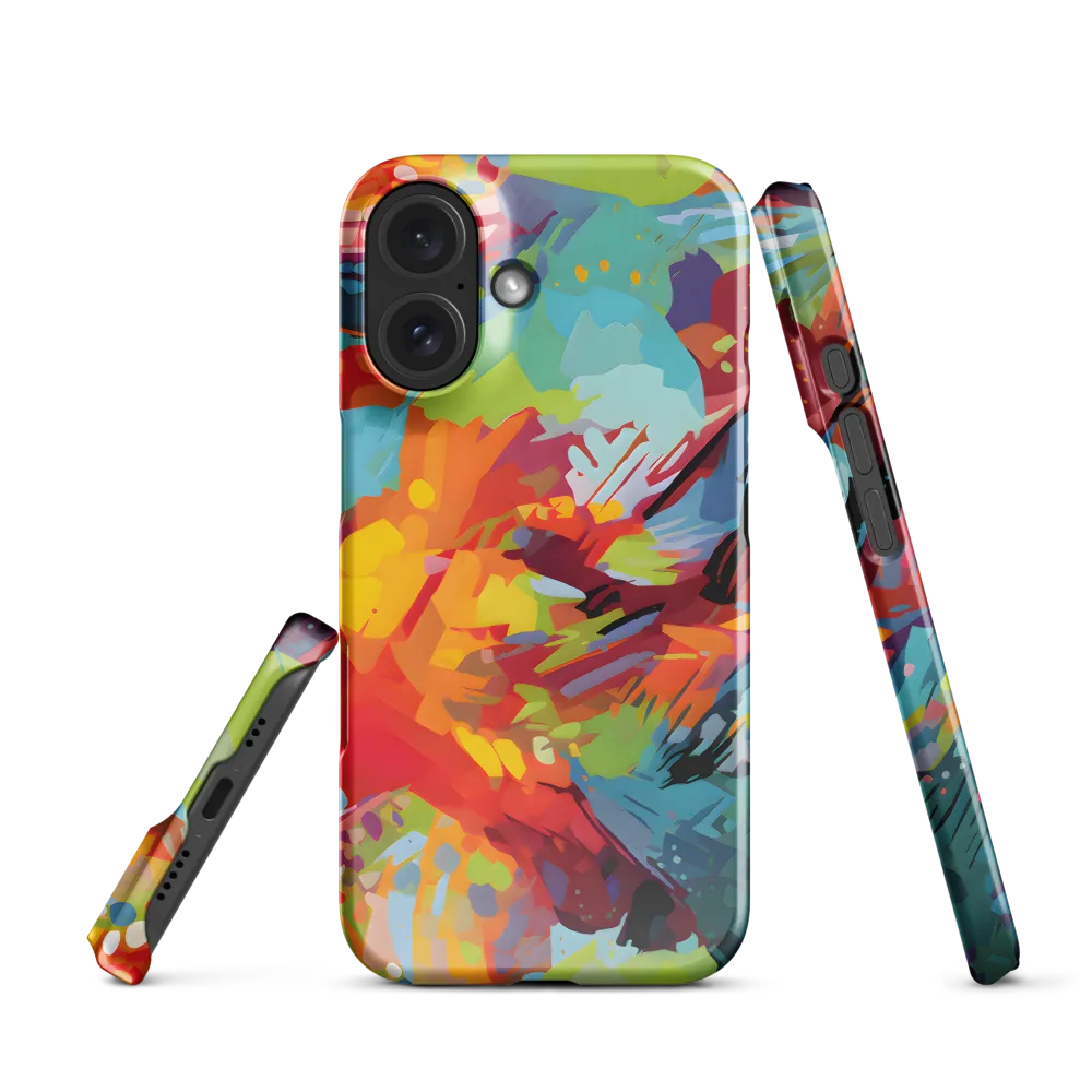 Colorful Lizard: An Abstract Adventure | Phone Case