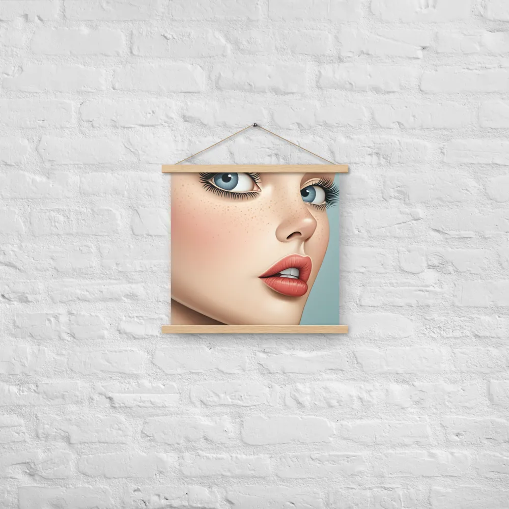 Intriguing Elegance | Poster With Oak Wood Hanger | 18″×18″
