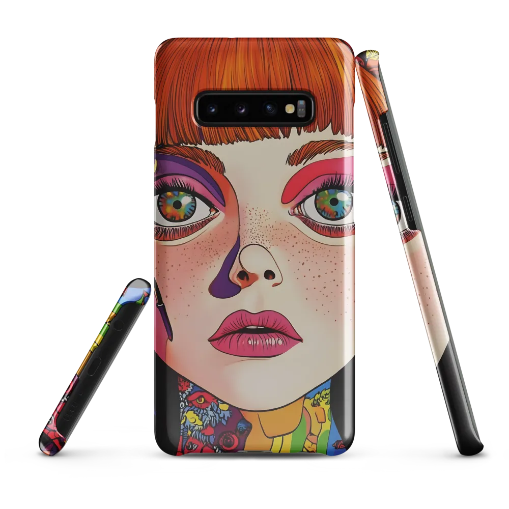 Whispers of Color: A Portrayal of Playfulness | Phone Case |  S10 Plus | Snap Case | Glossy