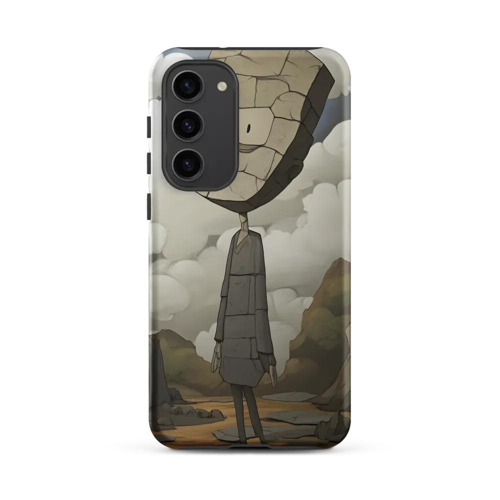 Whimsical Stone Figure in a Rocky Landscape | Phone Case |  S23 Plus | Tough Case | Matte