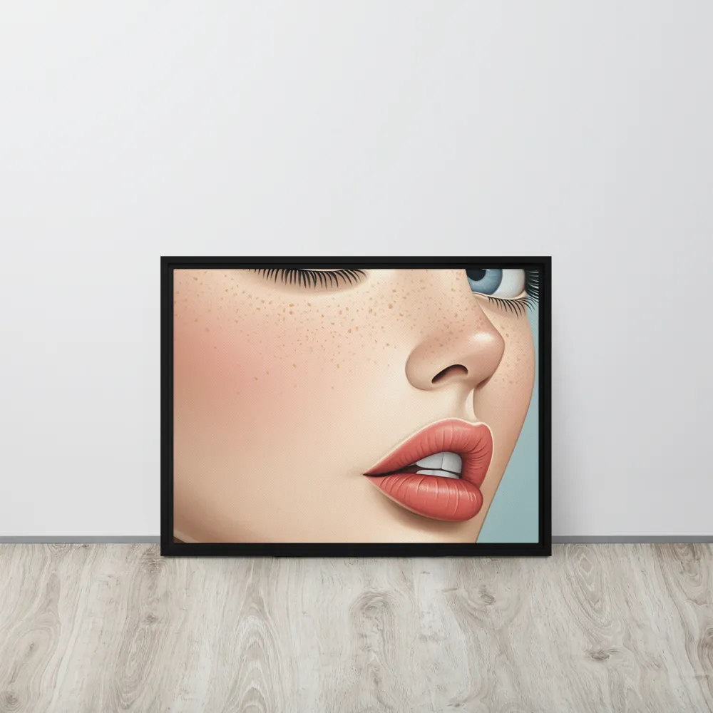 Intriguing Elegance | Canvas with Black Frame | 18″×24″