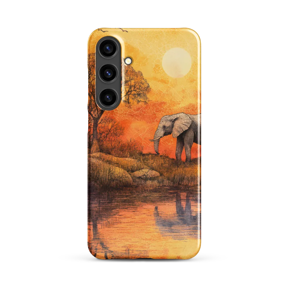 Elephant's Serenity at Dusk