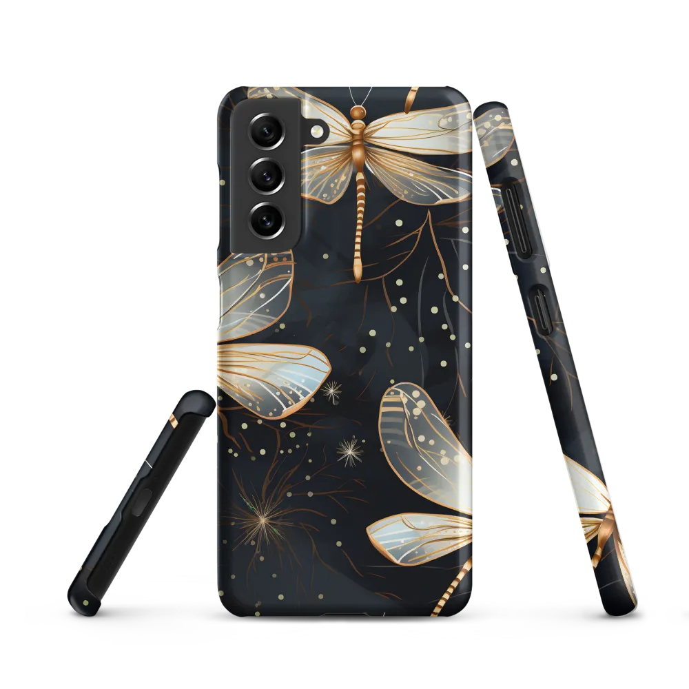 Ethereal Dance: Dragonflies in a Midnight Garden