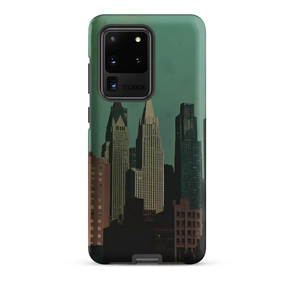 Urban Nostalgia: A Retro Cityscape | Phone Case |  S20 Ultra | Tough Case | Matte