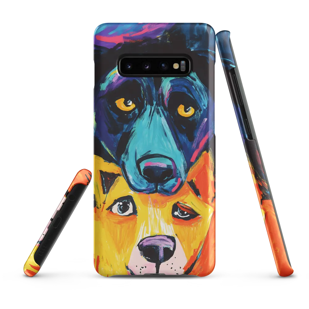 Vibrant Companions: An Expression of Canine Spirit | Phone Case |  S10 Plus | Snap Case | Matte