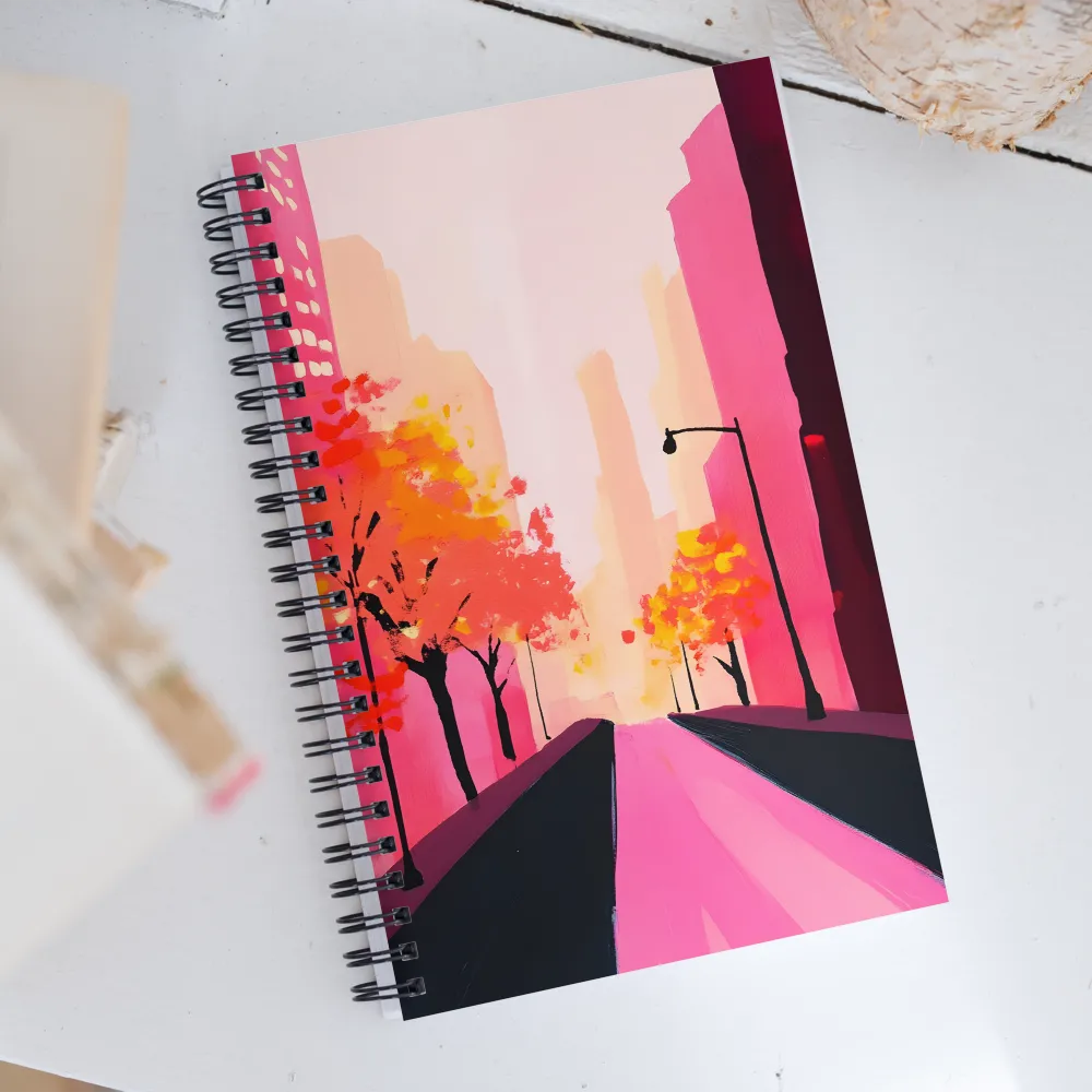 Autumn Serenity in the City | Spiral Notebook