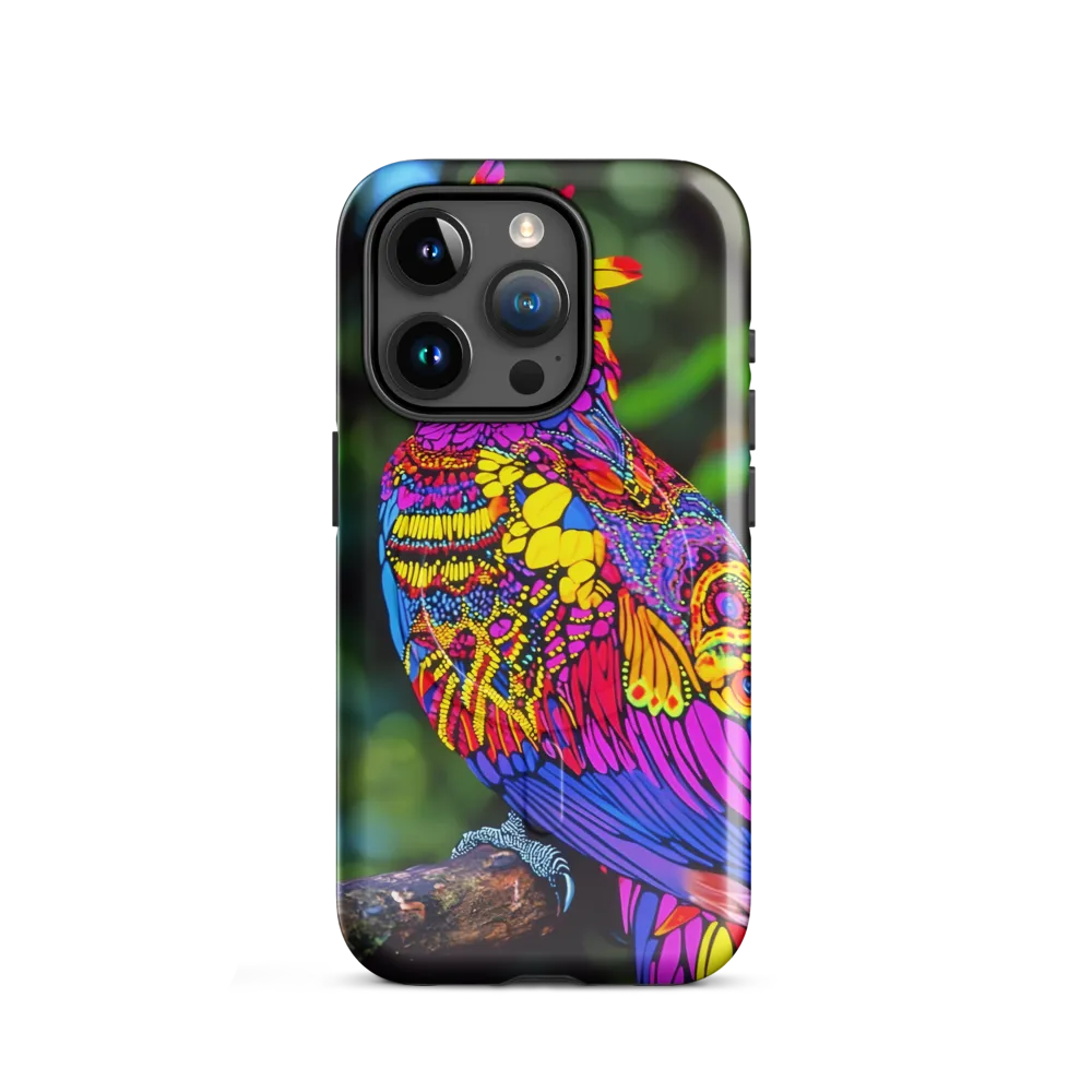 Vibrant Psychedelic Parrot