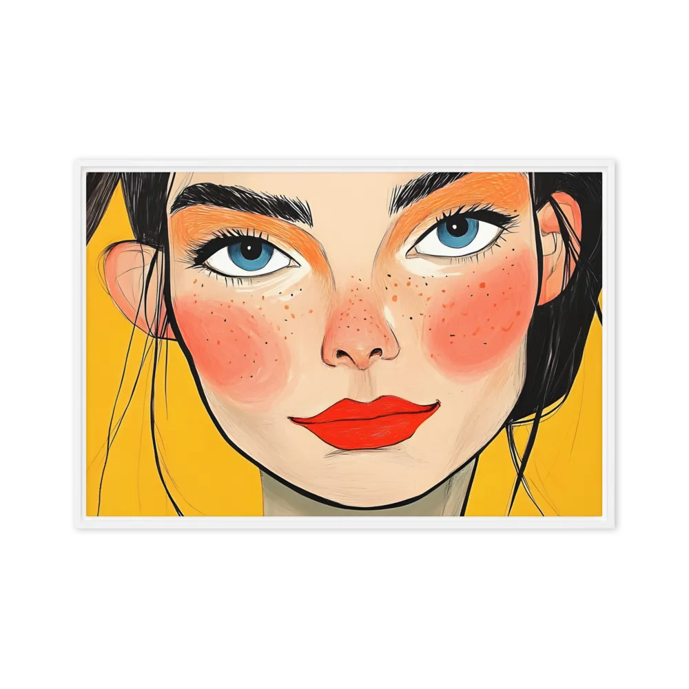 Joyful Radiance | Canvas with White Frame | 20″×30″