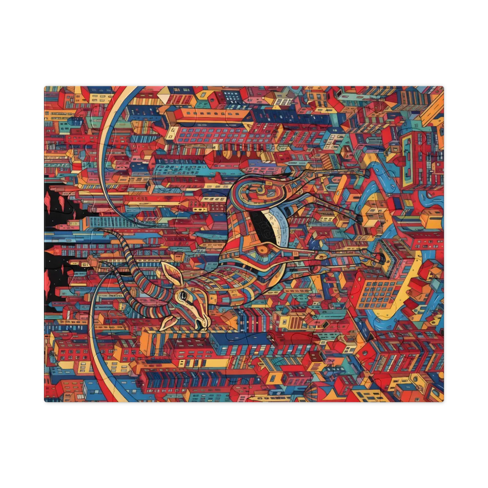Metropolis Guardian 
 Jigsaw Puzzle in Tin Box