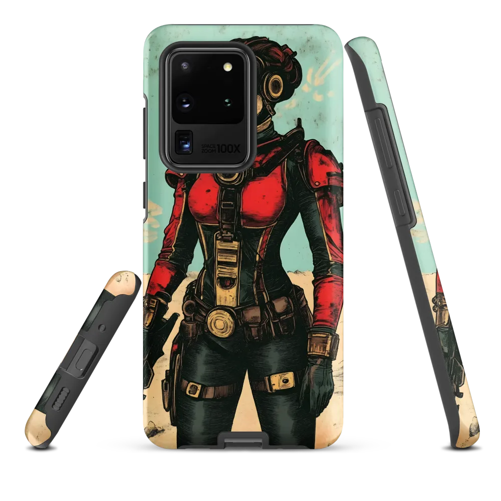 Futuristic Explorer: A Steampunk Adventure | Phone Case |  S20 Ultra | Tough Case | Matte