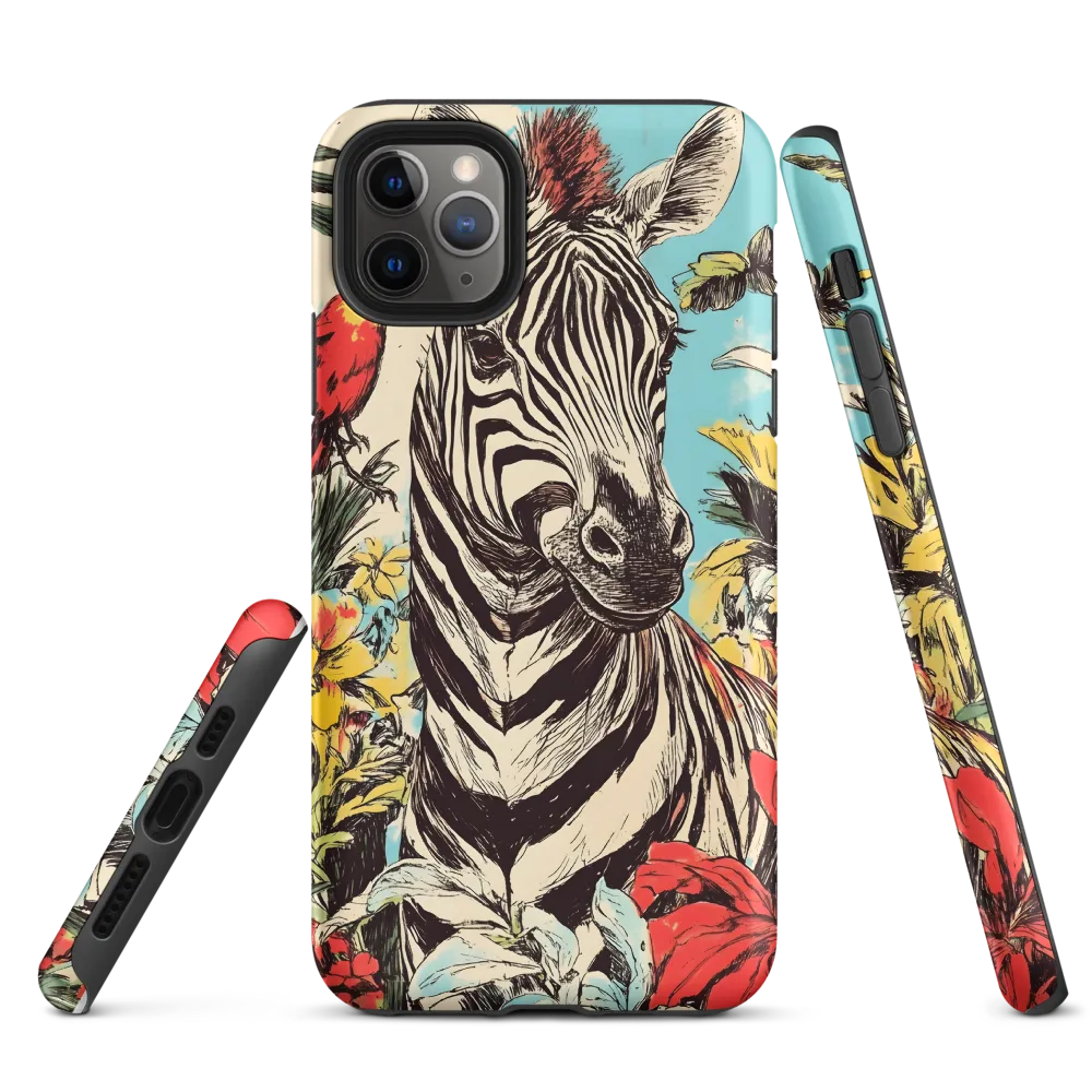 Zebra in Tropical Reverie
