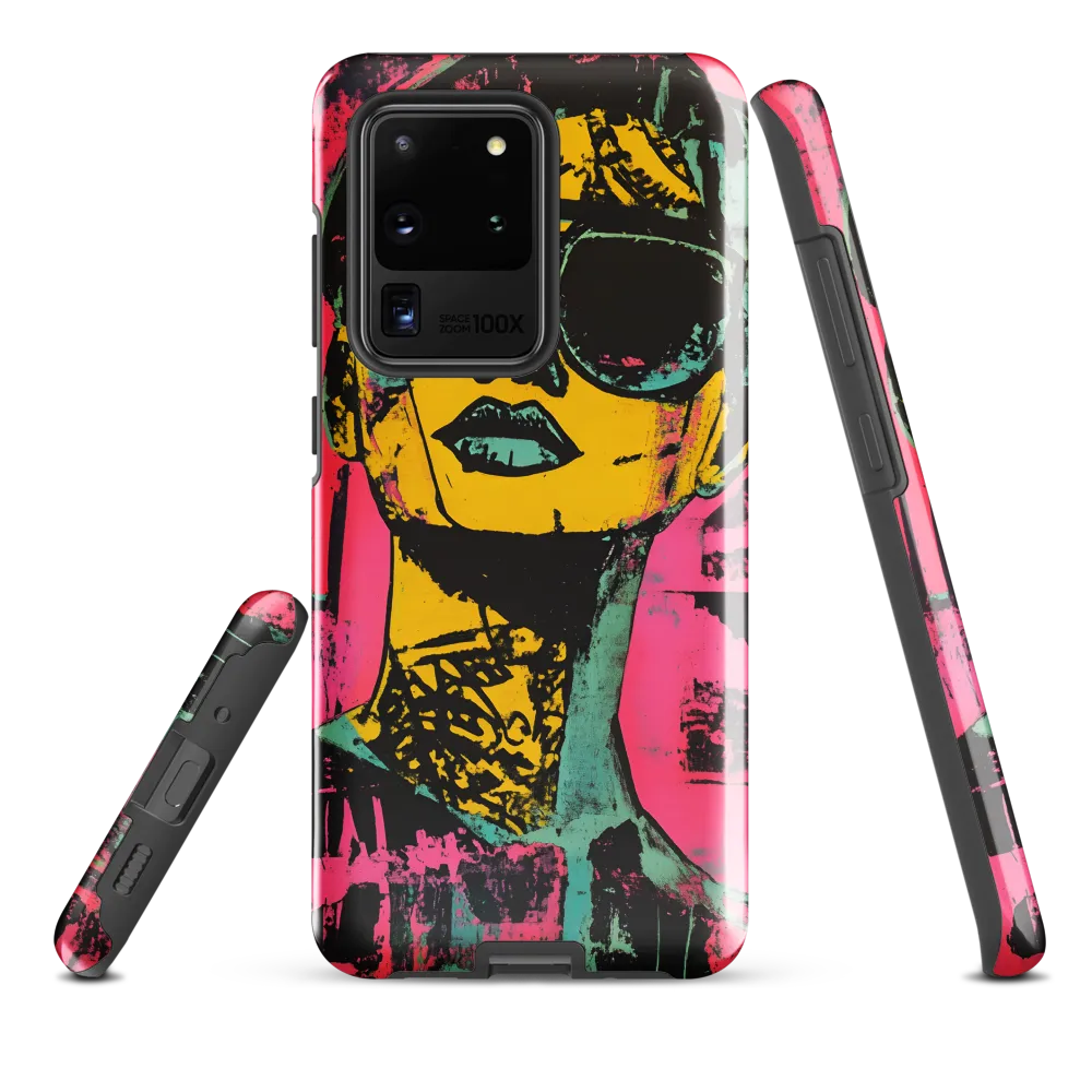 Confident Portrait in Neon Colors