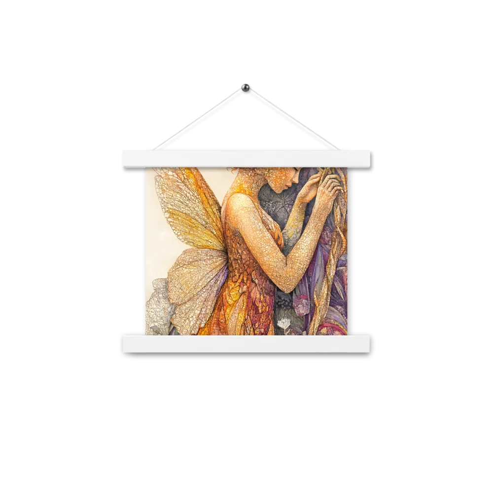 Whispers of the Frosted Meadow | Poster With White Wood Hanger | 10″×10″