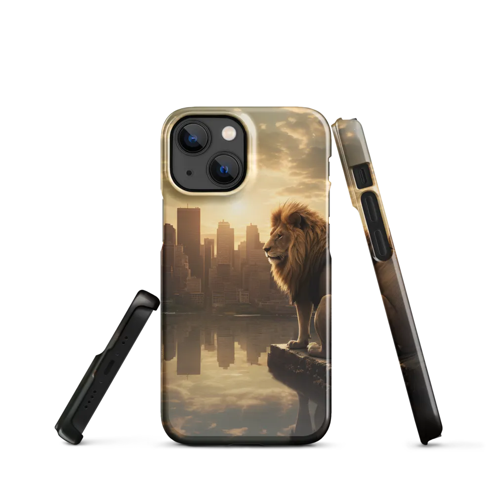 The Lion's Gaze Over the Urban Symphony