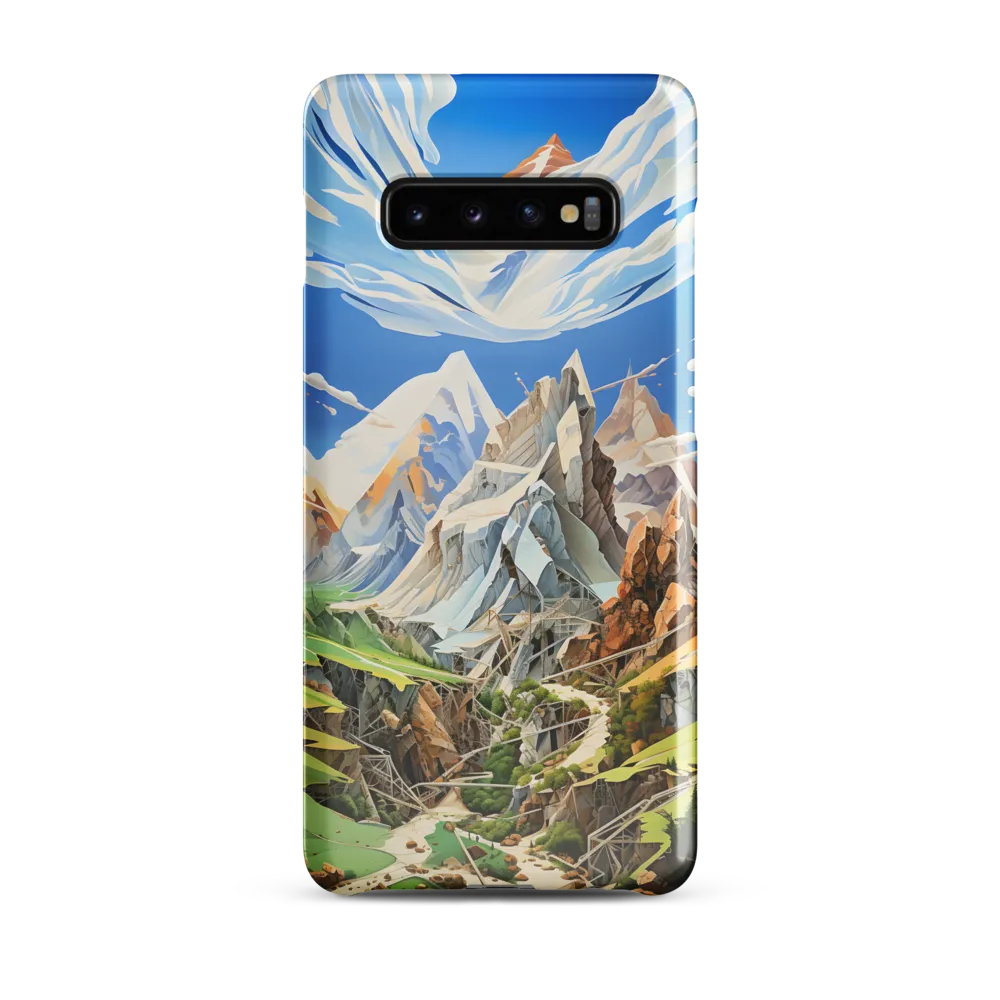 Geometric Symphony of Nature | Phone Case |  S10 Plus | Snap Case | Glossy