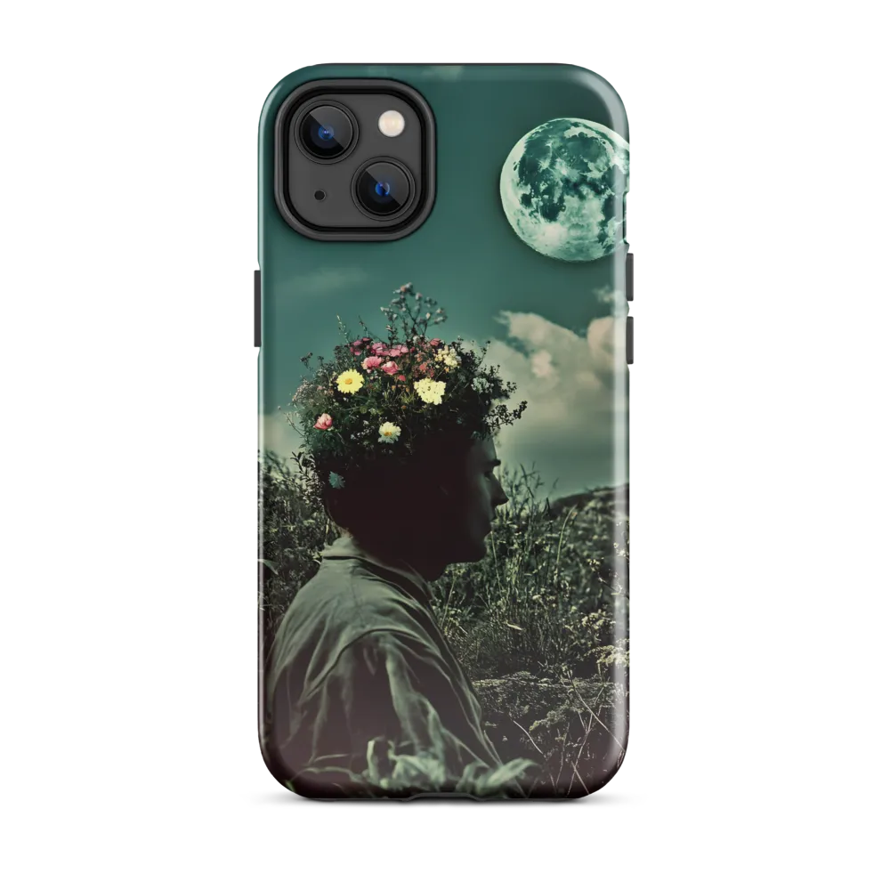 Moonlit Blossom | Phone Case |  14 Plus | Tough Case | Glossy