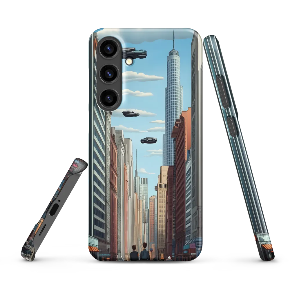 Futuristic Stroll through the Urban Skyline