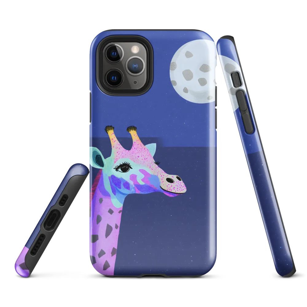 Whimsical Giraffe Under the Stars