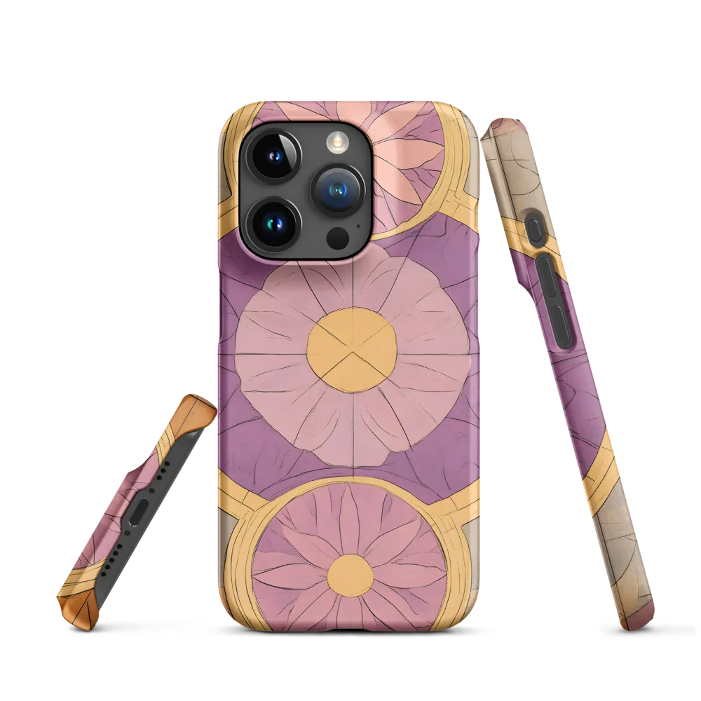 Serenity in Floral Geometry | Phone Case |  15 Pro | Snap Case | Matte